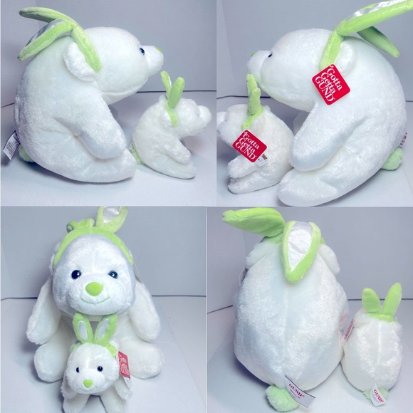 BNWT GUND SNUFFLES 4033518 w GREEN BUNNY EARS 10”and LIL SNUFFLES 4033519 - Picture 9 of 16